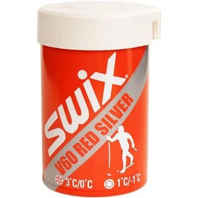 Swix Cire V60 Red-Silver Kick +1°C/-1°C -Winter Sports Equipment Store cire v60 red silver kick 1c 1c